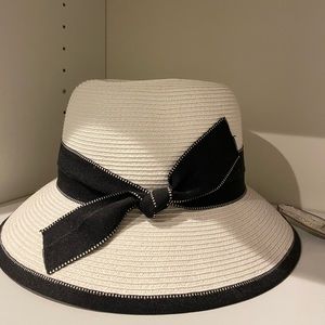 Woman straw sun hat